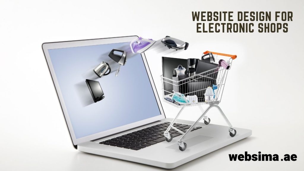 website design for electric shop in dubai
