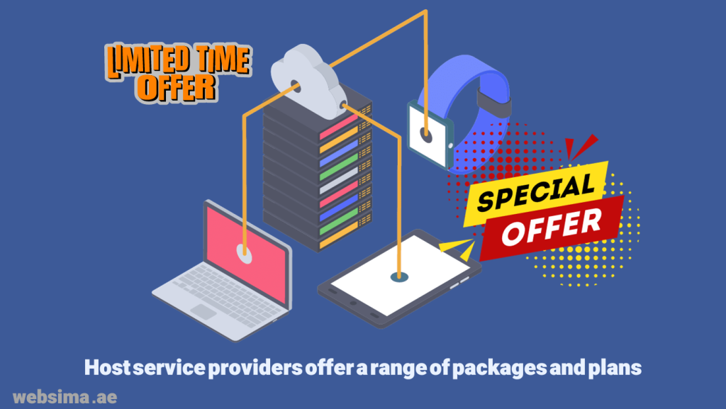 Host service providers offer different plans and packages to suit websites of any type and size