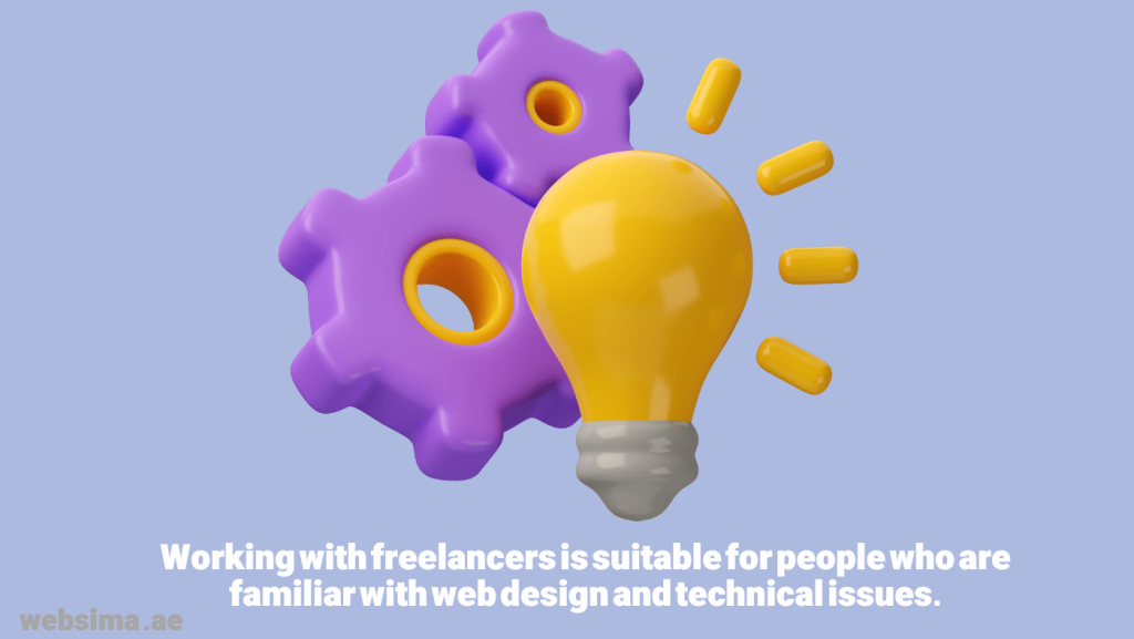 To avoid risks, it is recommended to work with freelancers, if you are familiar with web design