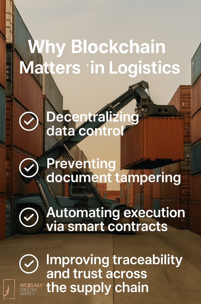 how Blockchain transforms Dubai Logistics