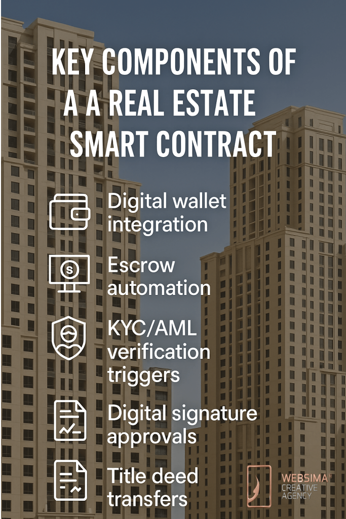 key components of Smart Contracts for Real Estate in UAE