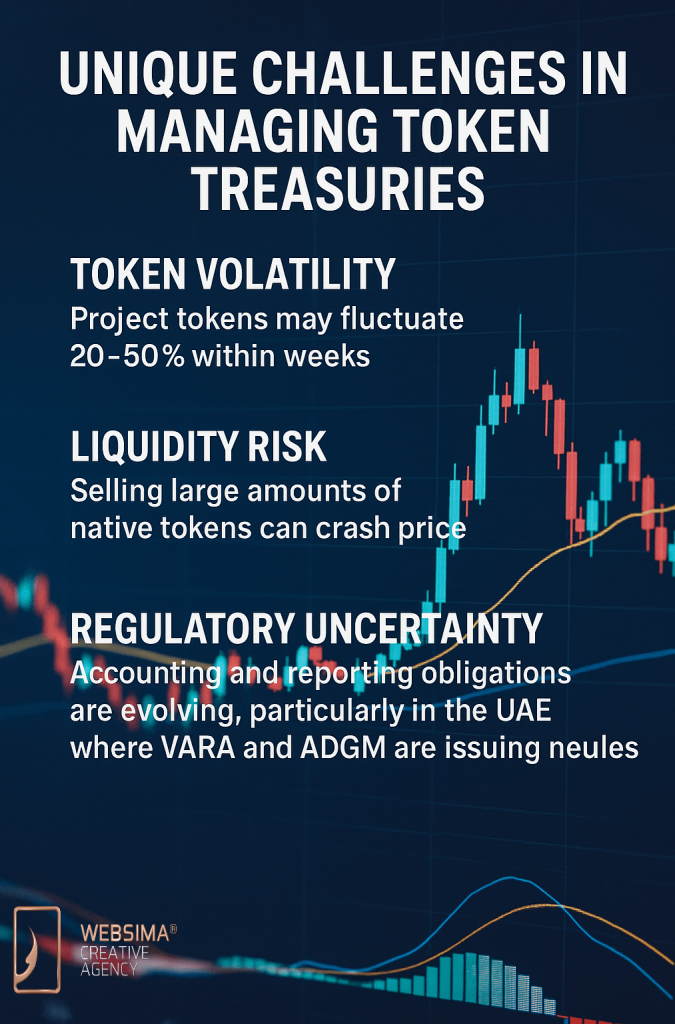 Unique challenges for managing web3 token treasury UAE