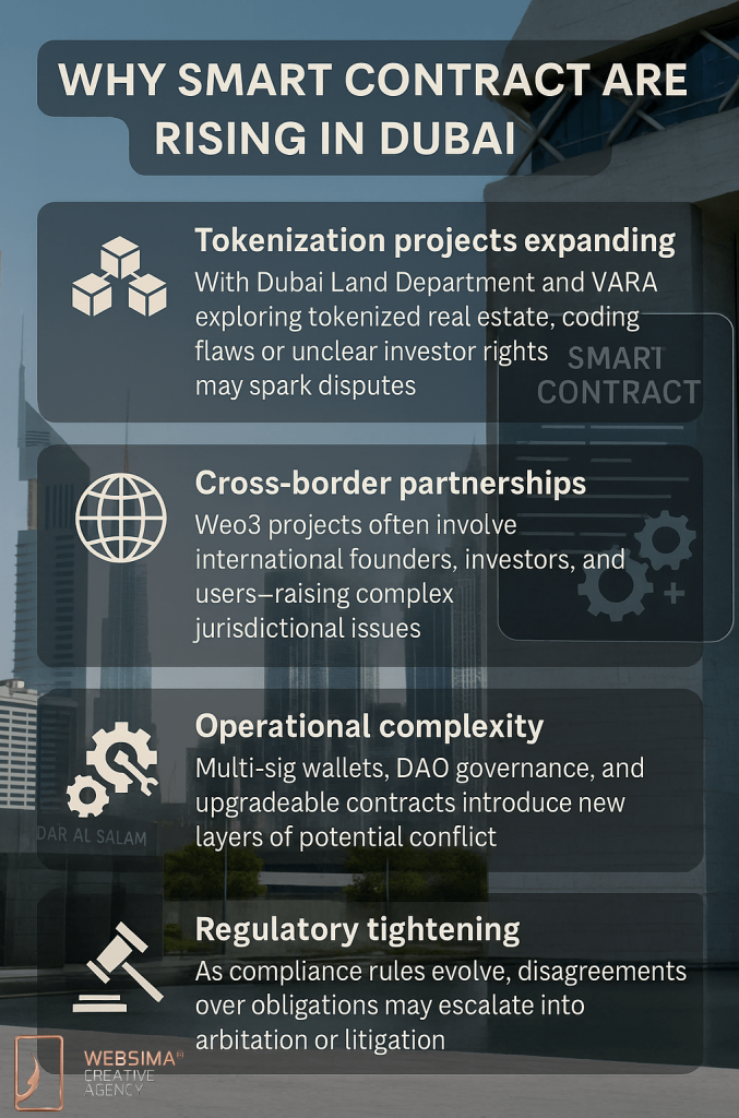 Why smart contract disputes Dubai rising
